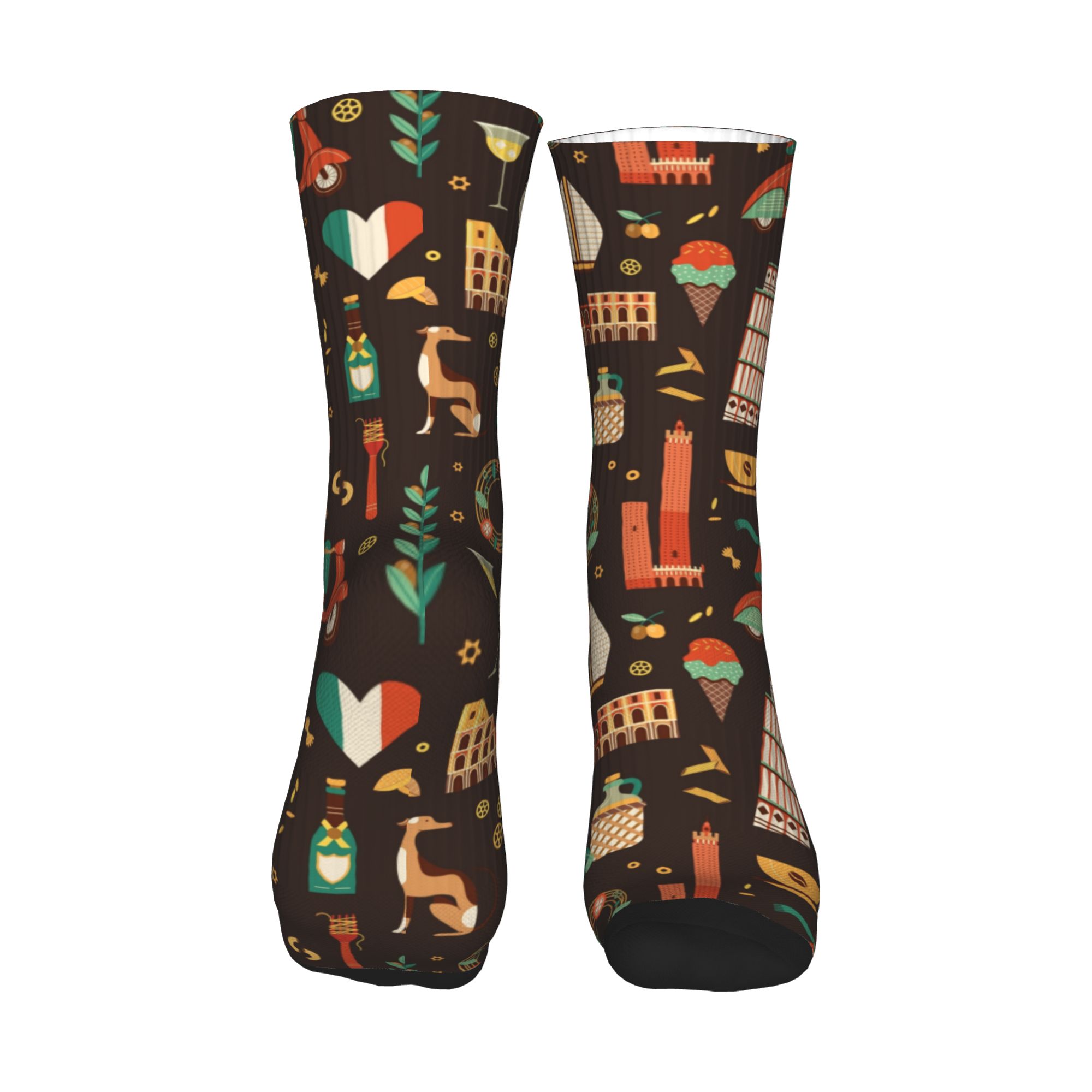 Italy Travel Italian Food Land - Dress Sock Men 评论和价格
