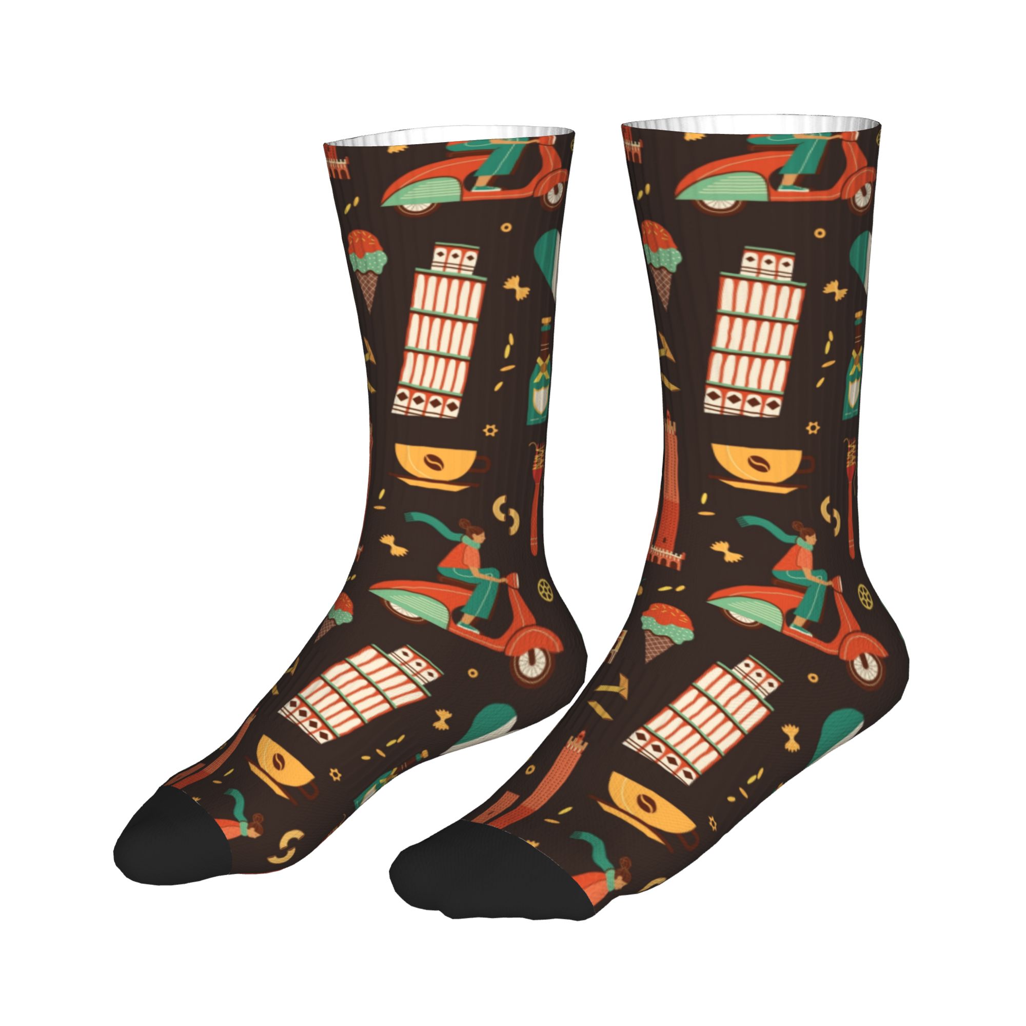 Italy Travel Italian Food Land - Dress Sock Men 评论和价格