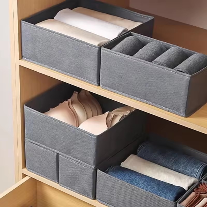 3PC Fabric Underwear Storage B - Sock Organizer Tray 评论和价格