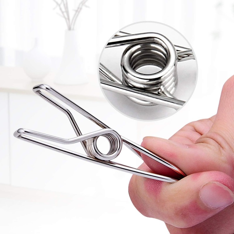 10/50PCS Stainless Steel Clips - Sock Organizer Tray 评论和价格
